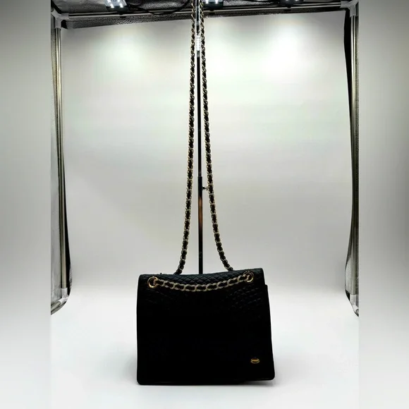 Bally-Authentic-Calf Skin Quilted Leather Black shoulder / crossbody bag - Picture 3 of 16